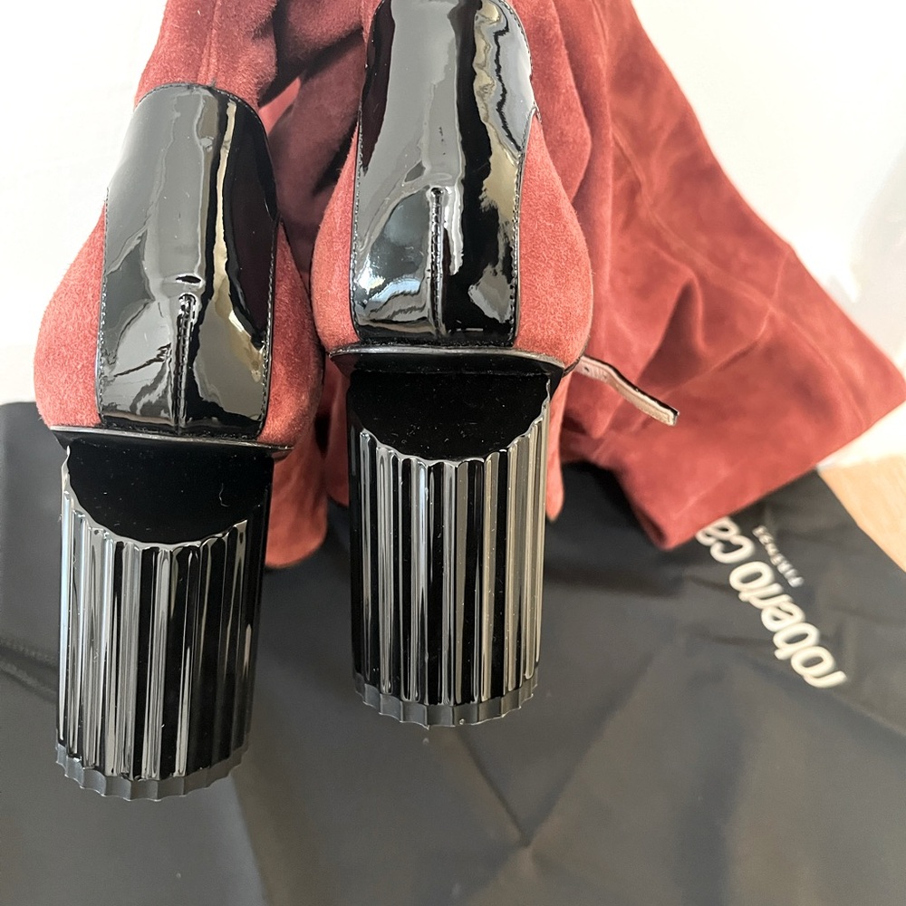 Open toe overknee boot